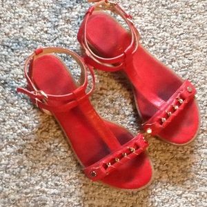 Nine West Sz 7 Red Sandals